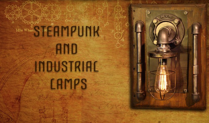 Steampunk and industrial lamps